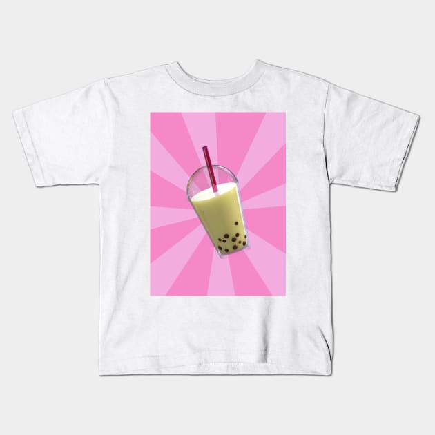 Bubble Tea Kids T-Shirt by AKdesign